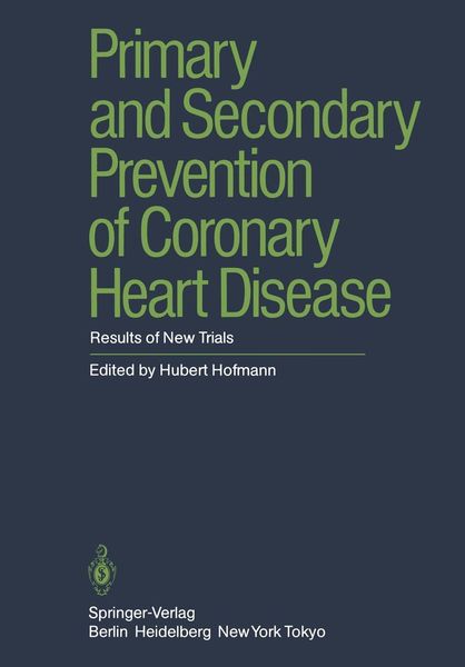 Produktbild: Primary and Secondary Prevention of Coronary Heart Disease