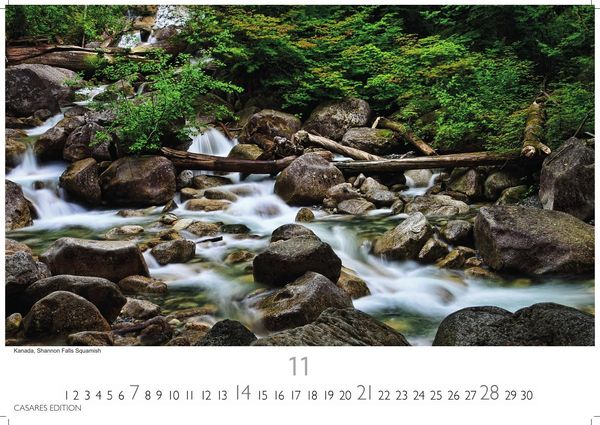 Produktbild: Wasserf&auml;lle Kalender 2027 &ndash; Wandkalender | Fotokalender Naturkalender 35x50cm Gro&szlig;format - Inspirierende Wasserfall-Fotografien f&uuml;r das ganze Jahr.