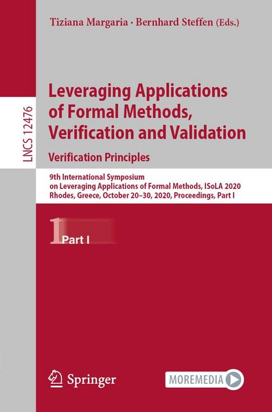 Produktbild: Leveraging Applications of Formal Methods, Verification and Validation: Verification Principles