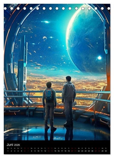 Produktbild: Per Anhalter durch den Alpha Quadranten (Tischkalender 2026 DIN A5 hoch), CALVENDO Monatskalender