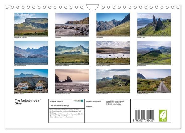 Produktbild: The fantastic Isle of Skye (Wandkalender 2026 DIN A4 quer), CALVENDO Monatskalender