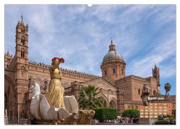 Produktbild: Sizilien &ndash; von Cefal&ugrave; bis Trapani (hochwertiger Premium Wandkalender 2026 DIN A2 quer), Kunstdruck in Hochglanz