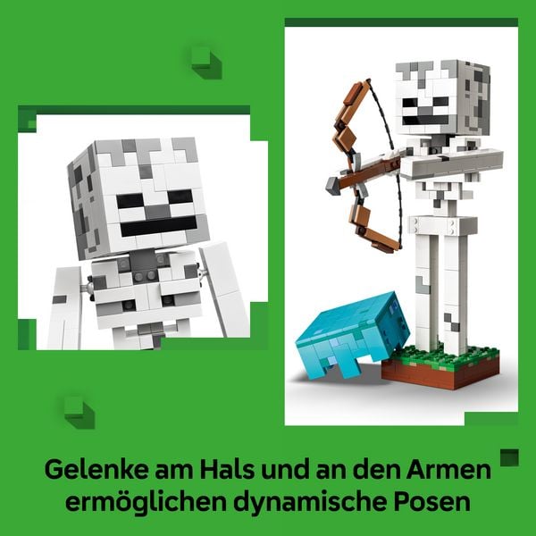 Produktbild: LEGO Minecraft 21594 Das Skelett, Bauspielzeug zum Videospiel, Spielzeug