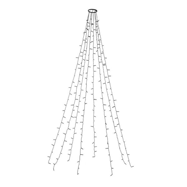 Produktbild: Idena Lichterkette NewTec Weihnachtsbaum-&Uuml;berwurf 280 LED warmwei&szlig; f&uuml;r Innen & Au&szlig;en