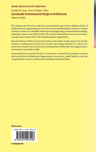 Produktbild: Sustainable Environmental Design in Architecture