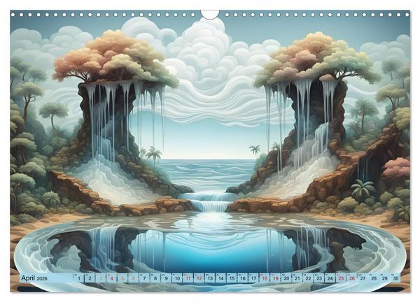 Produktbild: Magie der Natur - Wasserf&auml;lle (Wandkalender 2026 DIN A3 quer), CALVENDO Monatskalender