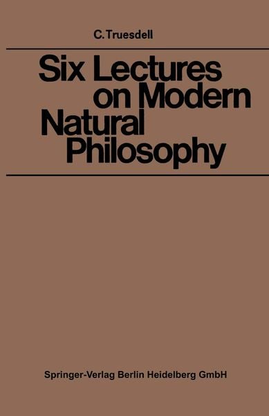Produktbild: Six Lectures on Modern Natural Philosophy