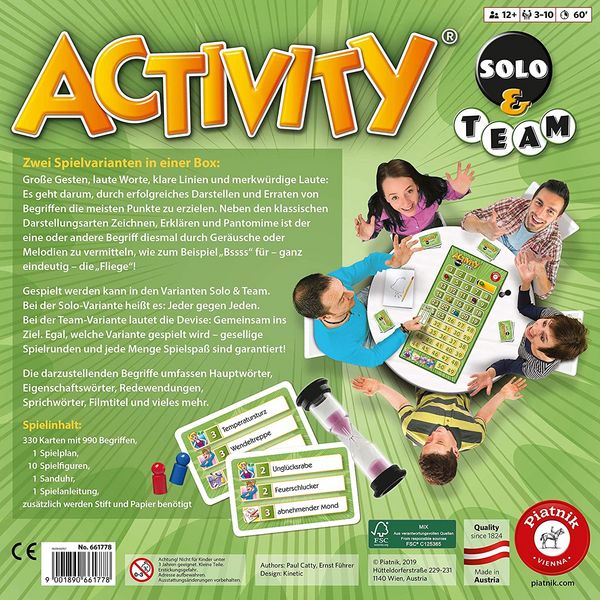 Produktbild: Activity Solo & Team