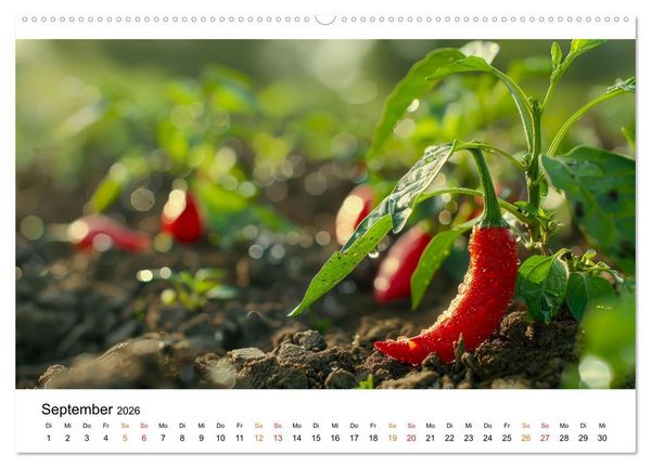 Produktbild: Gem&uuml;se f&uuml;r Gourmets (hochwertiger Premium Wandkalender 2026 DIN A2 quer), Kunstdruck in Hochglanz
