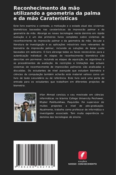 Produktbild: Reconhecimento da m&atilde;o utilizando a geometria da palma e da m&atilde;o Carater&iacute;sticas