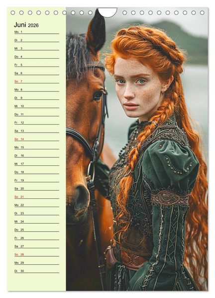 Produktbild: Rote Sch&ouml;nheiten. Nat&uuml;rliche Eleganz und wilde Anmut (Wandkalender 2026 DIN A4 hoch), CALVENDO Monatskalender