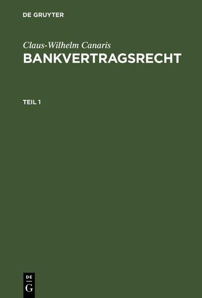 Produktbild: Bankvertragsrecht. Teil 1