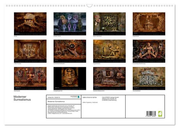 Produktbild: Moderner Surrealismus (Wandkalender 2026 DIN A2 quer), CALVENDO Monatskalender