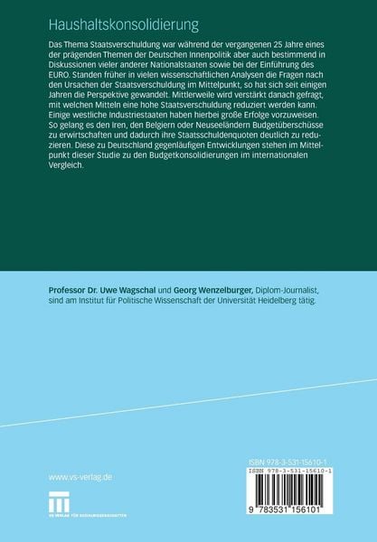 Produktbild: Haushaltskonsolidierung