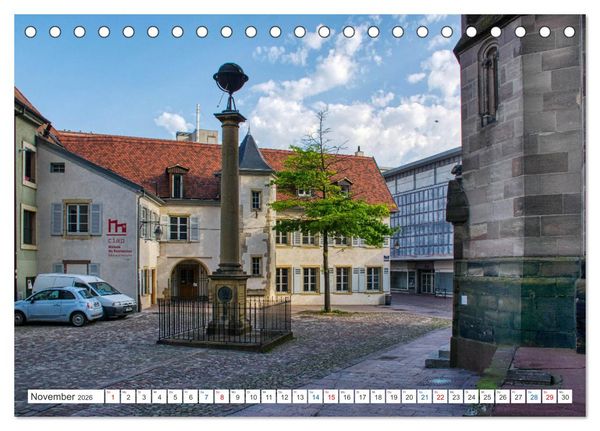 Produktbild: Mulhouse - Das s&uuml;dliche Tor der els&auml;ssischen Weinstra&szlig;e (Tischkalender 2026 DIN A5 quer), CALVENDO Monatskalender