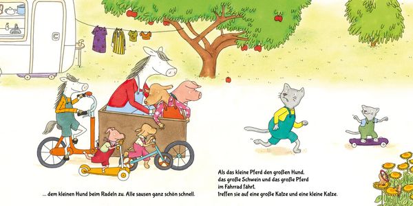 Heute fährt das kleine ... Pferd!