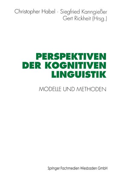 Produktbild: Perspektiven der Kognitiven Linguistik