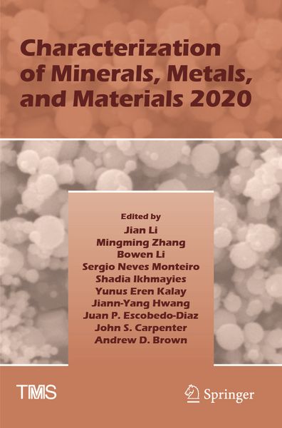 Produktbild: Characterization of Minerals, Metals, and Materials 2020