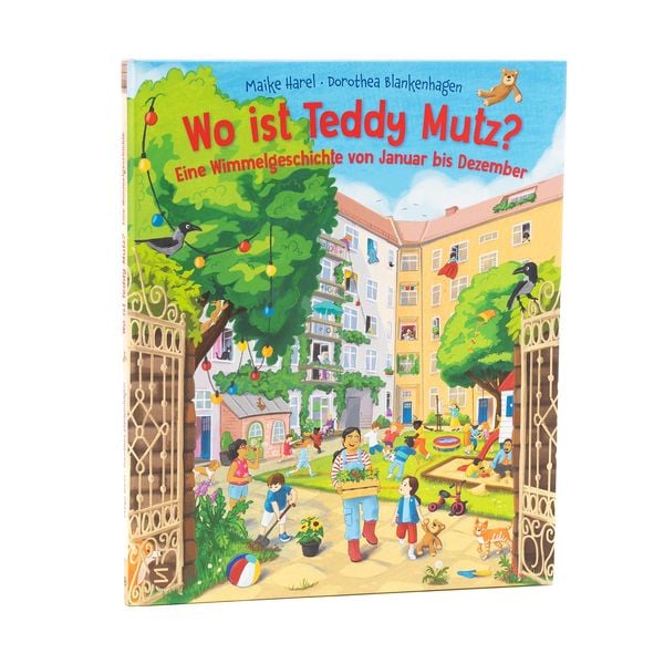 Produktbild: Wo ist Teddy Mutz? Eine Wimmelgeschichte von Januar bis Dezember
