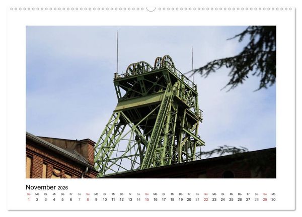Produktbild: Bergwerk West Kamp-Lintfort (hochwertiger Premium Wandkalender 2026 DIN A2 quer), Kunstdruck in Hochglanz