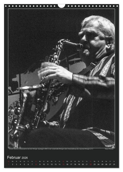 Produktbild: Jazz Moments (Wandkalender 2026 DIN A3 hoch), CALVENDO Monatskalender