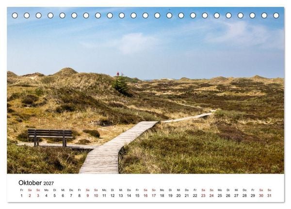 Produktbild: Amrum - Das Paradies in der Nordsee (Tischkalender 2027 DIN A5 quer), CALVENDO Monatskalender