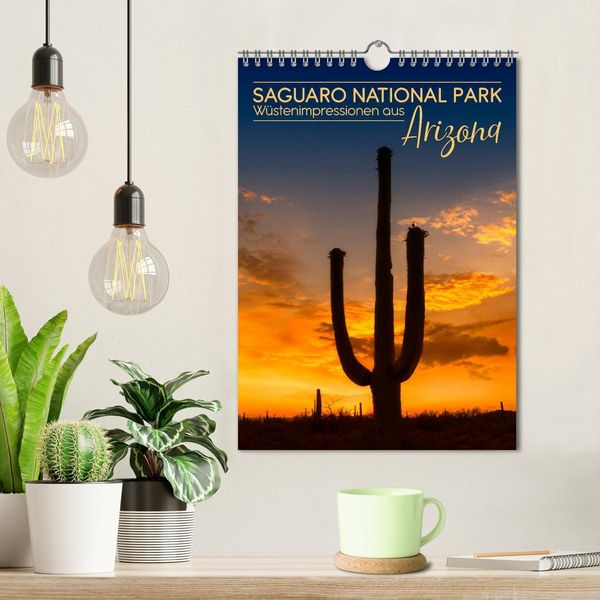 Produktbild: SAGUARO NATIONAL PARK W&uuml;stenimpressionen aus Arizona (Wandkalender 2026 DIN A4 hoch), CALVENDO Monatskalender