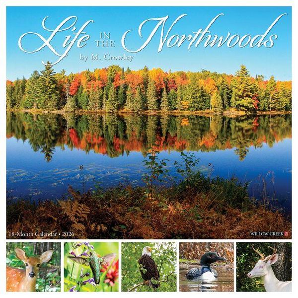 Produktbild: Life in the Northwoods 2026 12 X 12 Wall Calendar