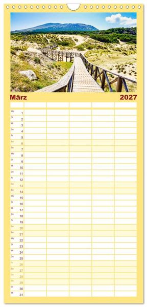 Produktbild: Familienplaner 2027 - Mallorca Meine Liebe mit 5 Spalten (Wandkalender, 21 x 45 cm) CALVENDO