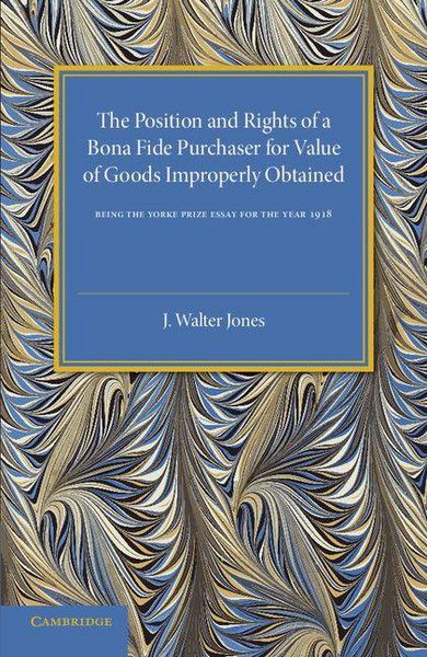 Produktbild: Bona Fide Purchase of Goods