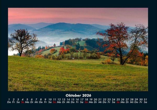 Produktbild: Landschaftskalender 2026 Fotokalender DIN A4