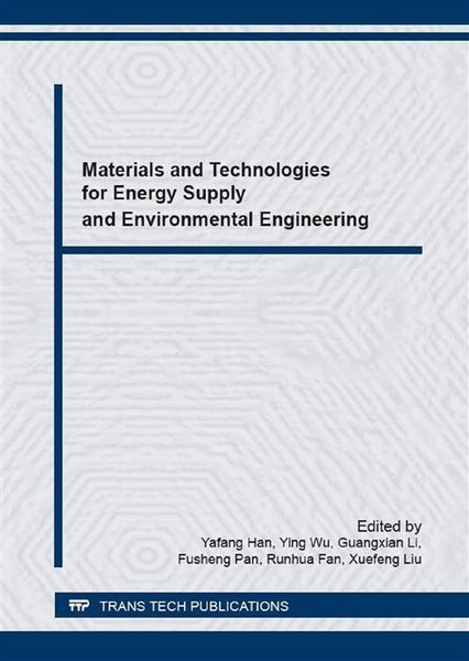 Produktbild: Materials and Technologies for Energy Supply and Environmental Engineering