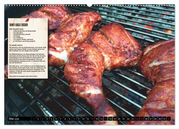 Produktbild: ALIEN-BBQ 2026 (hochwertiger Premium Wandkalender 2026 DIN A2 quer), Kunstdruck in Hochglanz