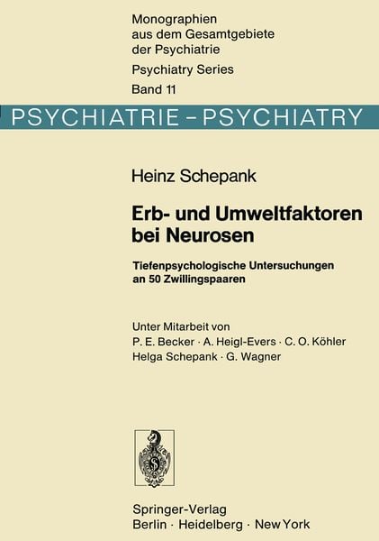 Produktbild: Erb- und Umweltfaktoren bei Neurosen