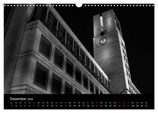 Produktbild: Stuttgart bei Nacht (Wandkalender 2026 DIN A3 quer), CALVENDO Monatskalender