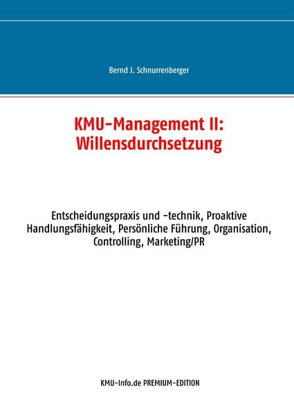 Produktbild: KMU-Management II: Willensdurchsetzung