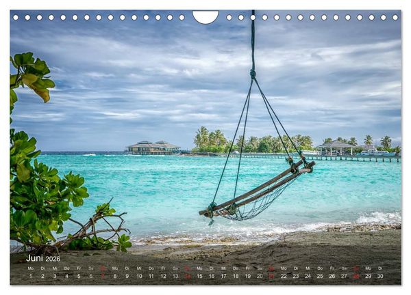 Produktbild: Malediven Impressionen aus dem Paradies (Wandkalender 2026 DIN A4 quer), CALVENDO Monatskalender