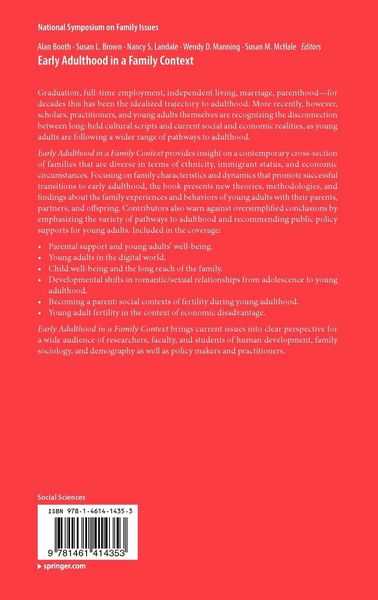 Produktbild: Early Adulthood in a Family Context