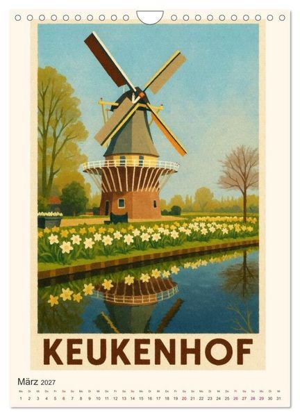 Produktbild: Charmante Holland-Ansichten (Wandkalender 2027 DIN A4 hoch), CALVENDO Monatskalender