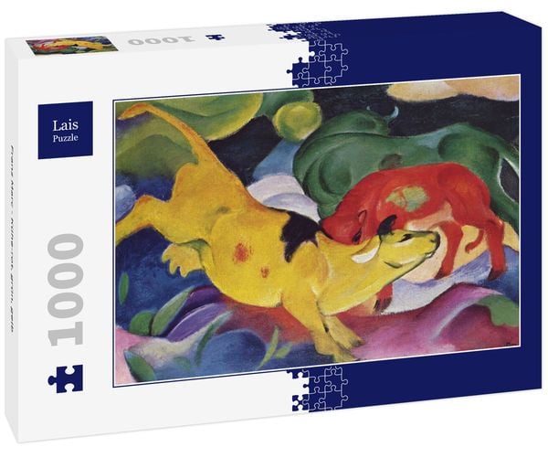 Produktbild: Lais Puzzle Franz Marc - K&uuml;he-rot, gr&uuml;n, gelb 1000 Teile