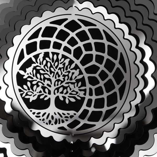 Produktbild: Kinetic Art: Metal Hanging Wind Spinner: 3D Tree Of Life