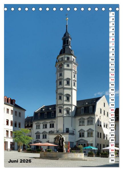 Produktbild: Gera - Stadt an der wei&szlig;en Elster (Tischkalender 2026 DIN A5 hoch), CALVENDO Monatskalender