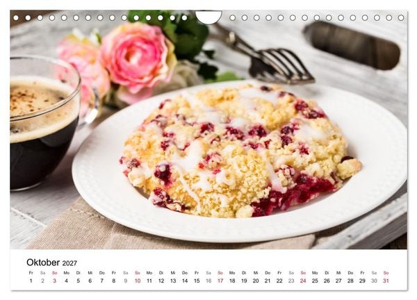 Produktbild: Kuchen, Kekse und Geb&auml;ck - s&uuml;&szlig; und lecker durch das Jahr (Wandkalender 2027 DIN A4 quer), CALVENDO Monatskalender