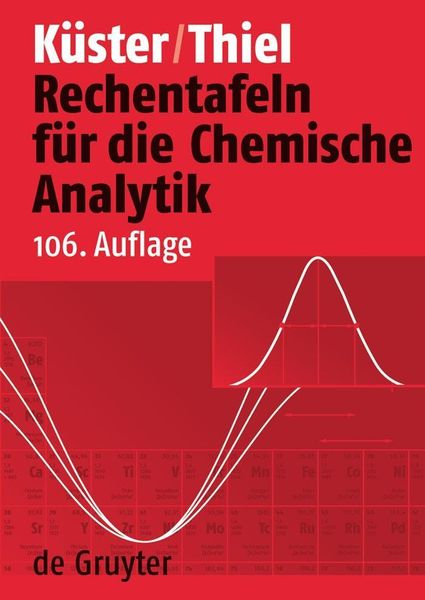 Produktbild: Rechentafeln f&uuml;r die Chemische Analytik