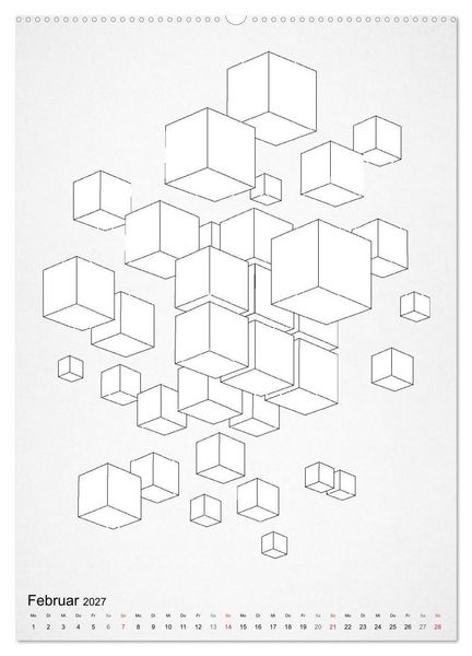 Produktbild: Geometric Graphik Art (Wandkalender 2027 DIN A2 hoch), CALVENDO Monatskalender