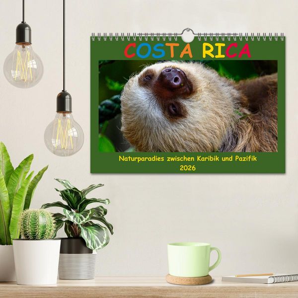Produktbild: Costa Rica - Naturparadies zwischen Karibik und Pazifik (Wandkalender 2026 DIN A4 quer), CALVENDO Monatskalender