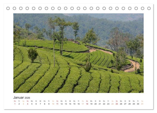 Produktbild: Kerala - Im S&uuml;den Indiens (Tischkalender 2026 DIN A5 quer), CALVENDO Monatskalender