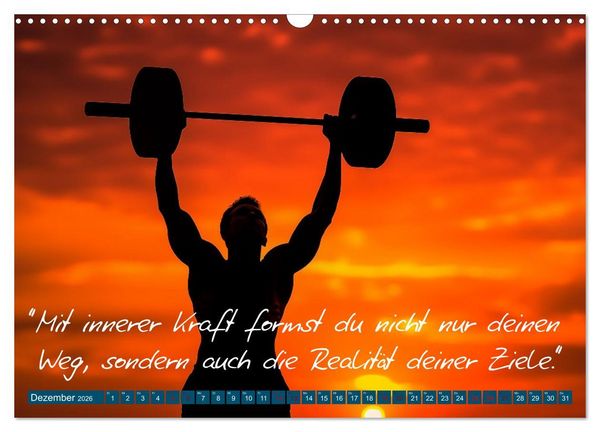 Produktbild: Motivation in Bewegung - Ein Jahr voller sportlicher Energie (Wandkalender 2026 DIN A3 quer), CALVENDO Monatskalender