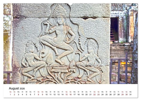Produktbild: Blickpunkte in Kambodscha (Wandkalender 2026 DIN A2 quer), CALVENDO Monatskalender