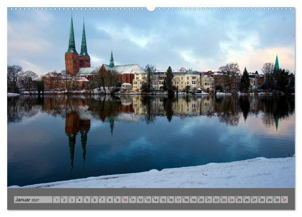 Produktbild: Ansichten der L&uuml;becker Altstadtinsel (Wandkalender 2027 DIN A2 quer), CALVENDO Monatskalender